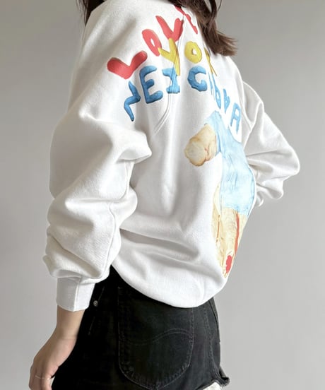 【USED】 END IS NEAR 90's Jerzees L/S Sweat Top /250329-026