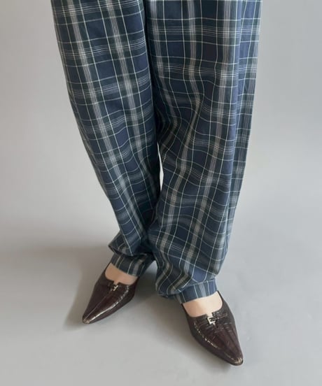 【USED】 Check Pattern Pajama Pants /260523-011