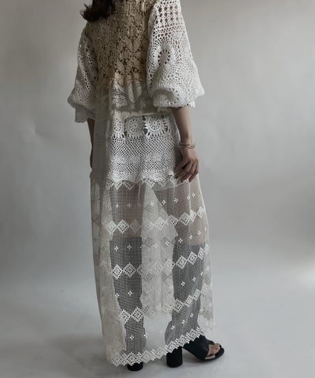 【RE;CIRCLE】 RE Crochet Lace One-piece / 220427-038