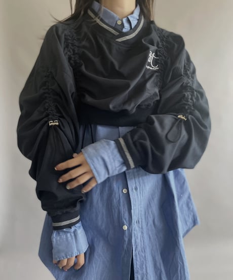 【RE;CIRCLE】 RE Nylon Drawcord Pullover Black / 230406-005