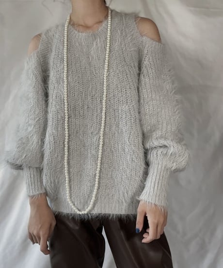 【USED】    Mohair Knit Top/211216-012