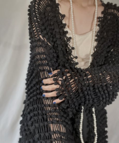 【USED】   Knit Long Cardigan/211216-031