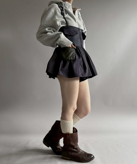 【RE;CIRCLE】 RE U.S Military Rebuild Mini One-Piece Dyed Navy / 260423-004