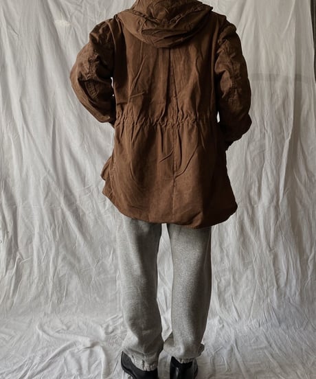 【USED】 Dyed Brown Swedish Snow Hoodie /210310-005