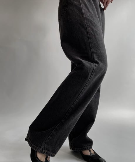 【USED】   Levi's Denim Pants 501 Black / 220416-034