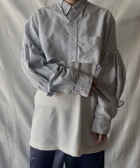 【RE;CIRCLE】  Gather Sleeve Short Shirt②/210303-037