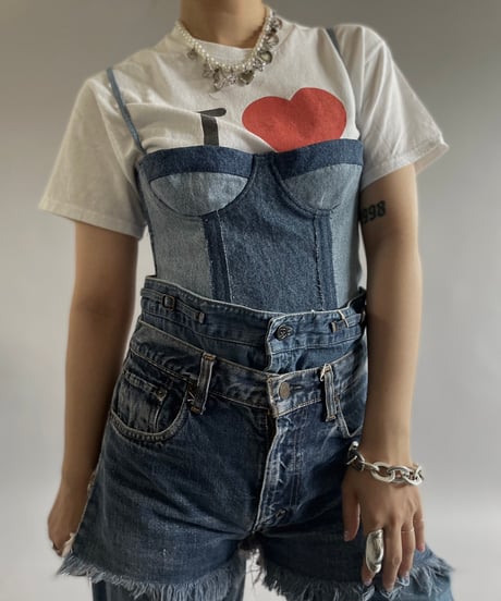 【USED】50~60's Levi's Cut Off Denim Shorts /240718-004