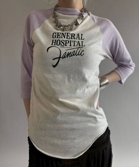 【USED】 70~80's General Hospital Raglan T-Shirt  / 260622-025