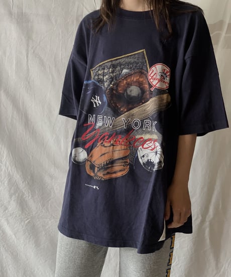 【USED】S/S T-shirt NEW YORK YANKEES ① /210602-014