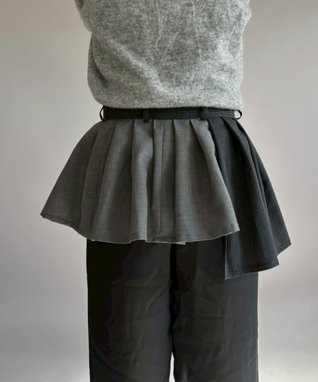 【RE;CIRCLE】 RE Suit Wrap Skirt Mini / 260129-009