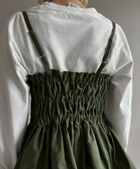 【RE;CIRCLE】RE U.S Military Rebuild Mini One-Piece Khaki / 260423-003