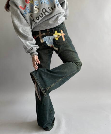 【USED】 END IS NEAR GAP Flare Denim Pants / 241012-012