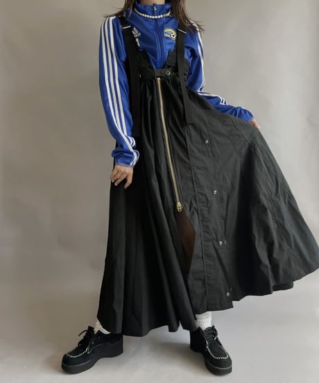 【2026SS最終 / RE;CIRCLE】 RE U.S Military Rebuild 2way One-piece (Black)/ ARMY-02