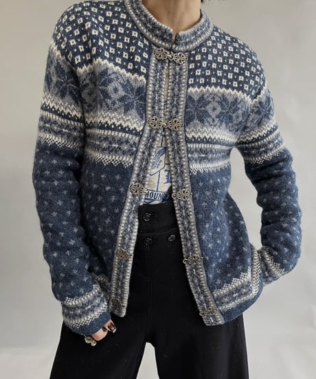 【USED】 100% Wool Tylorian Knit Top /231223-016