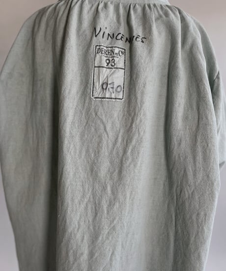 【RE;CIRCLE】RE Dyed French Mattress Cover One-piece -Aqua Green- / 220512-008