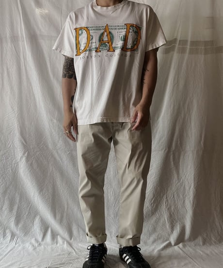 【USED】S/S T-shirt BOSTON COLLEGE "DAD" /210602-047
