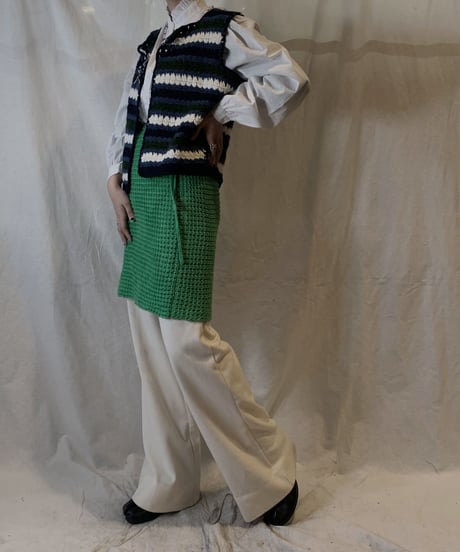【USED】Crochet Knit Skirt/210217-062