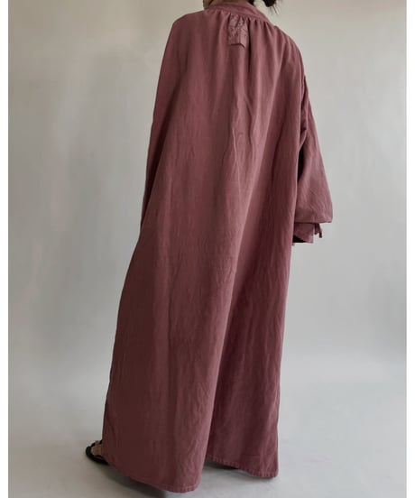 【RE;CIRCLE】RE Dyed French Mattress Cover One-piece -Santa Fe Pink- / 220512-011