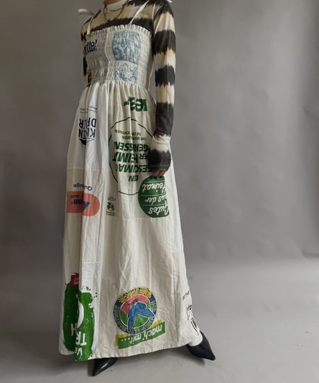 【RE;CIRCLE】RE Eco-Friendly Bag Shirring One-piece / 230327-020
