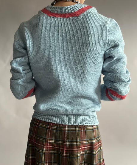【USED】 Vintage Lettered Knit Top/241130-015