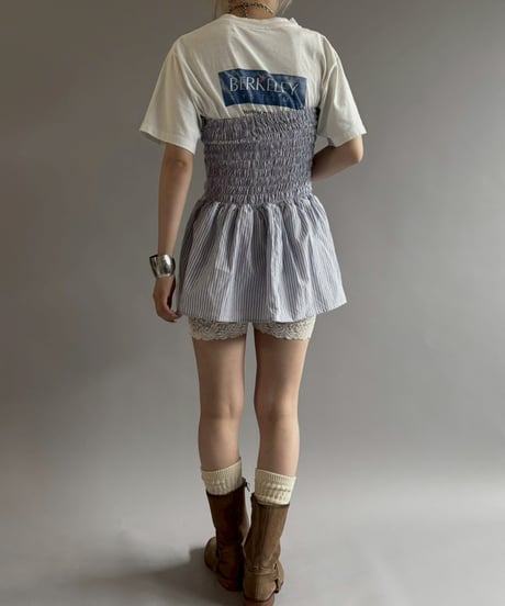 【RE;CIRCLE】  RE Stripe Shirt Mini One-Piece / 260611-005