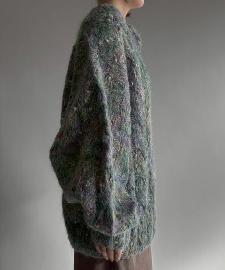 【USED】 Made in ITALY Mohair Knit Cardigan / 251129-030