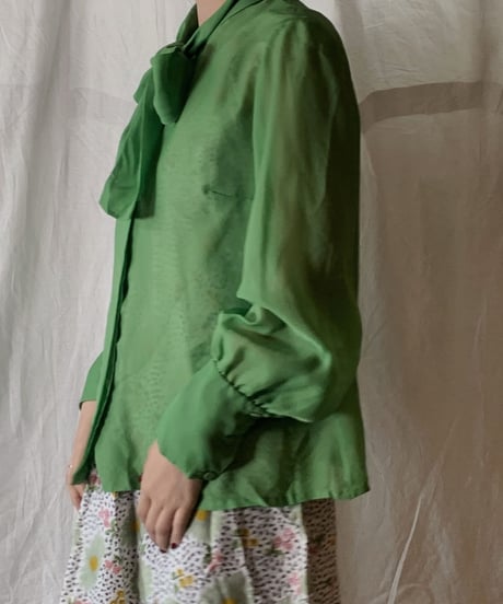 【USED】 See-through Poly Blouse/210331-028