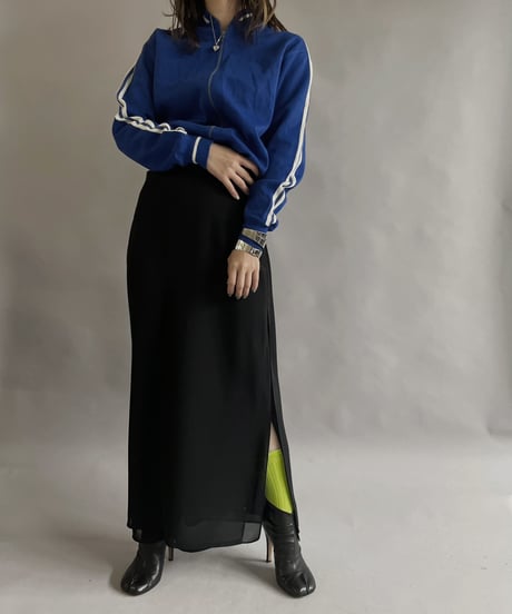 【USED】 Poly Slit Skirt / 230318-025