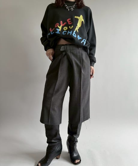 【USED】 END IS NEAR 90's Fruit of the Loom L/S Sweat Top /250329-020