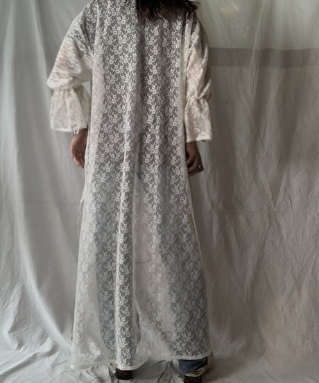 【RE;CIRCLE】 RE Lace Open Collar One-piece①/210630-004