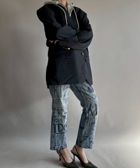 【USED】 W&LT 97AW Graffiti Denim Pants / 251108-020
