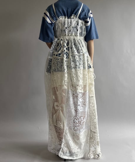 【RE;CIRCLE】RE Crochet Patch Camisole One-Piece/240829-005
