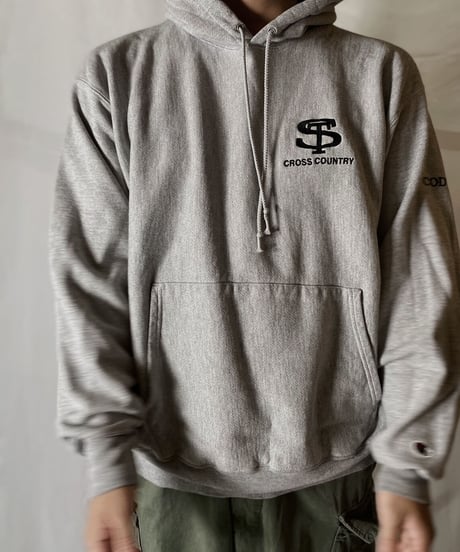 【USED】  Champion Reverse Weave Sweat CROSS COUNTRY/210902-049