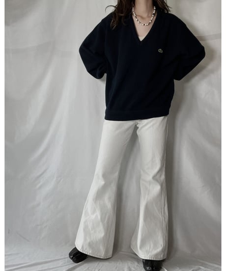 【USED】   LACOSTE Knit Top⑦/211126-013