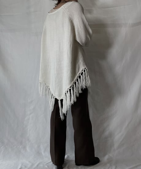 【USED】  Crochet Knit L/S Top⑦/211014-058
