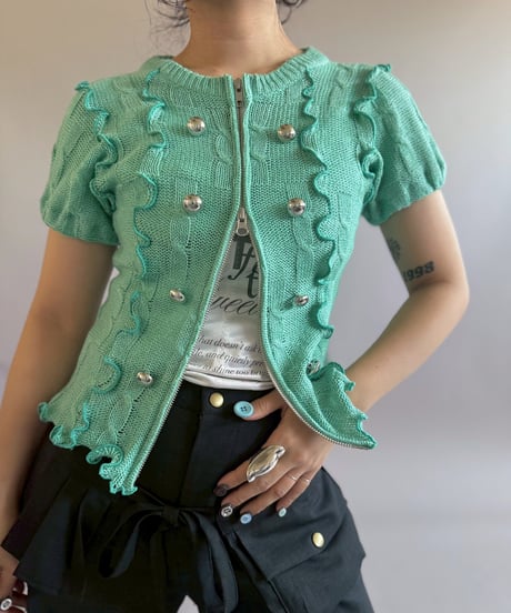 【RE;CIRCLE】 RE Napoleon Knit Top / 260514-001
