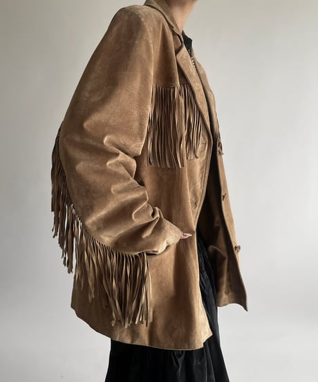 【USED】  Suede Fringe Jacket /250301-013