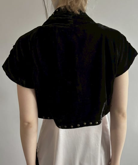 【USED】 Dead Stock S/S Velour Top/ 260328-008