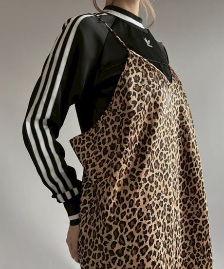【USED】 Leopard Print Long Camisole One-Piece  /251115-020