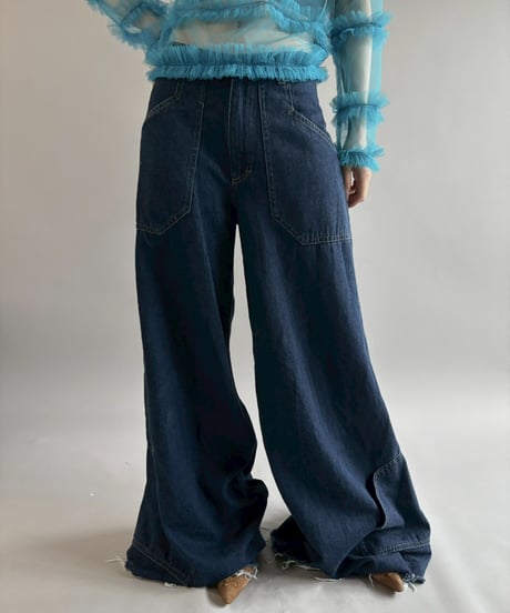 【USED】 Denim Baggy Pants /260704-024