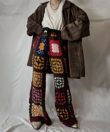 【RE;CIRCLE】 RE Granny Knit Pants/210917-002
