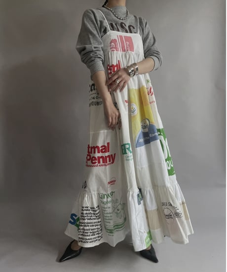 【RE;CIRCLE】RE Eco-Friendly Bag Camisole Long One-piece / 230427-022