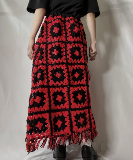 【RE;CIRCLE】 RE Granny Knit Long Skirt①/210917-003