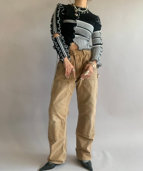 【RE;CIRCLE】 RE Mellow knit Top /  241121-003