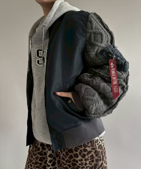【RE;CIRCLE】 RE MA1 × Alan Knit Jacket / 251225-003