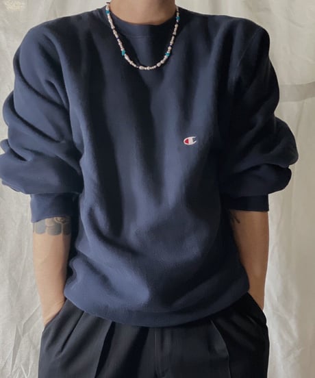 【USED】90's USA Champion Reverse Weave Sweat One Point /210210-035