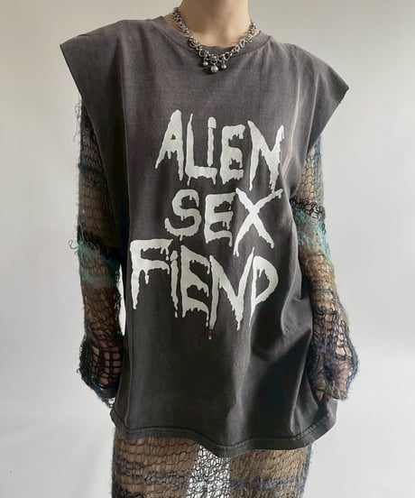 【USED】  ALIEN SEX FIEND Cutoff Tank Top /250510-001