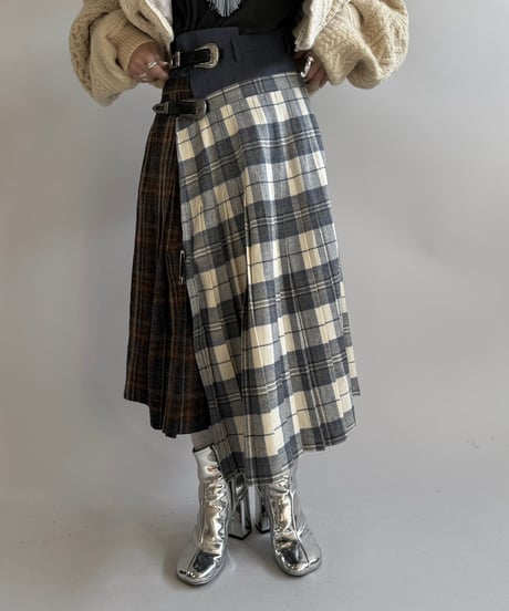 【RE;CIRCLE】 RE Kilt Long Skirt / 250102-015