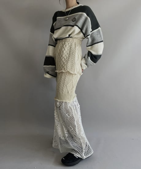 【USED】 Poly Knit Top/ 231026-009