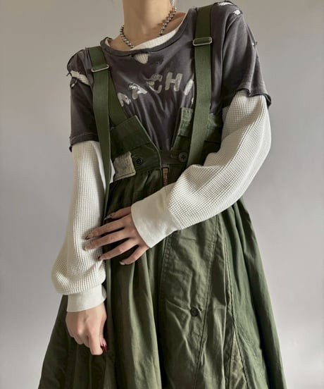 【2026SS最終 / RE;CIRCLE】 RE U.S Military Rebuild 2way One-piece(Khaki)/ ARMY-01